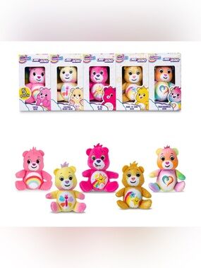 Care Bears - 3” Micro Teenies Plush 5-Pack Treasure Box